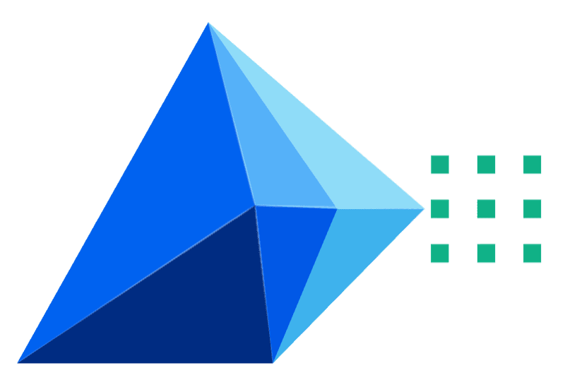 SPECRIX prism refracting into a matrix of growth